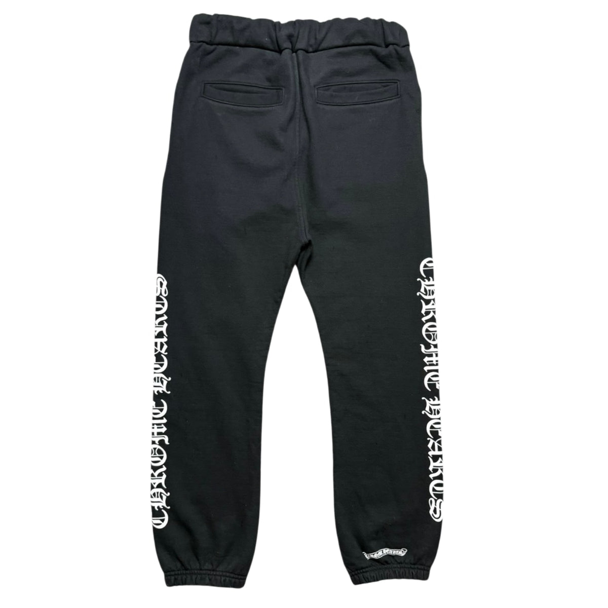 Chrome Hearts Scroll Logo Script Sweatpants Black - Like New