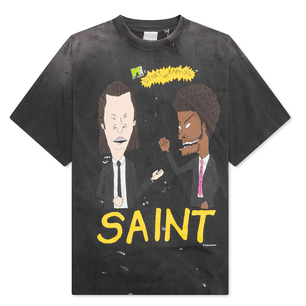 Saint Michael Rapture Short-Sleeve T-Shirt Black