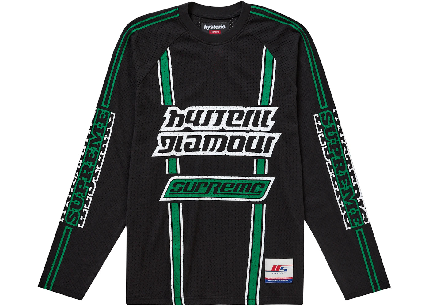 Supreme Hysteric Glamour Mesh L/S Top Black