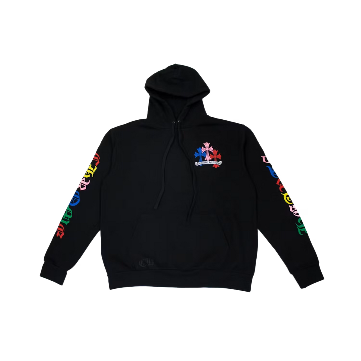 Chrome Hearts Multi Color Cross Cemetery Hoodie Black