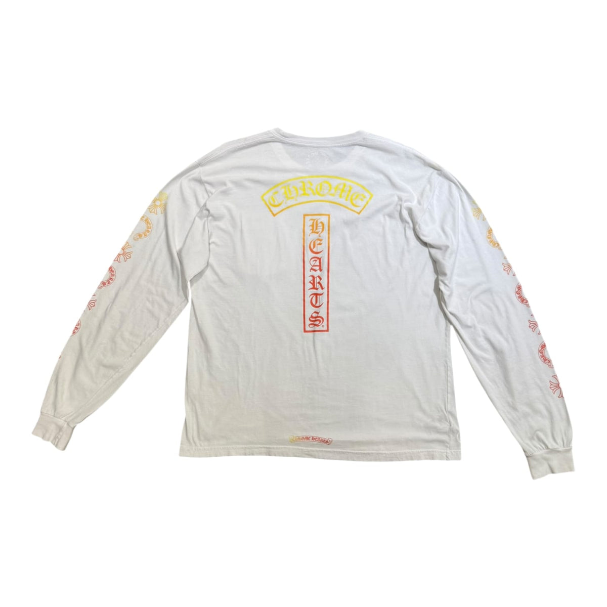 Chrome Hearts Gradient T-Bar Motif Pocket Long-Sleeve 'White'