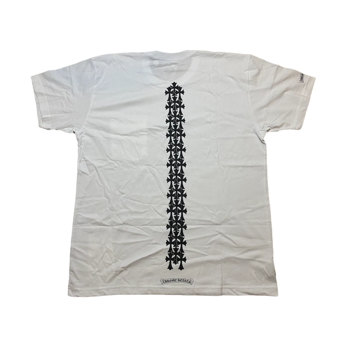 Chrome Hearts Cemetery Cross Tire Tracks T-shirt White