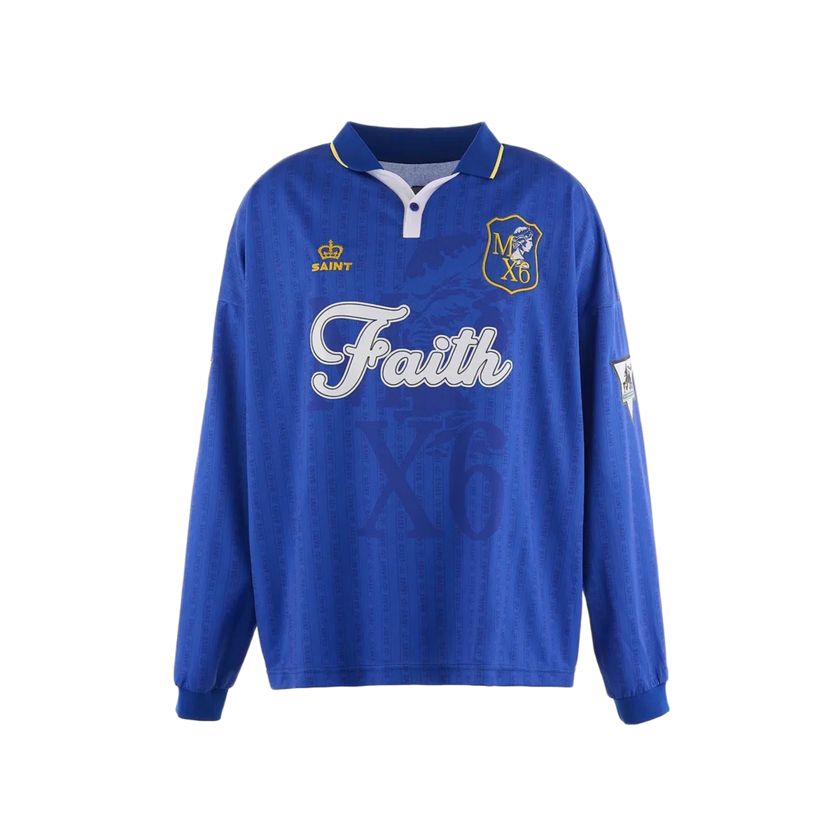 Saint Michael Faith L/S Soccer Shirt Blue