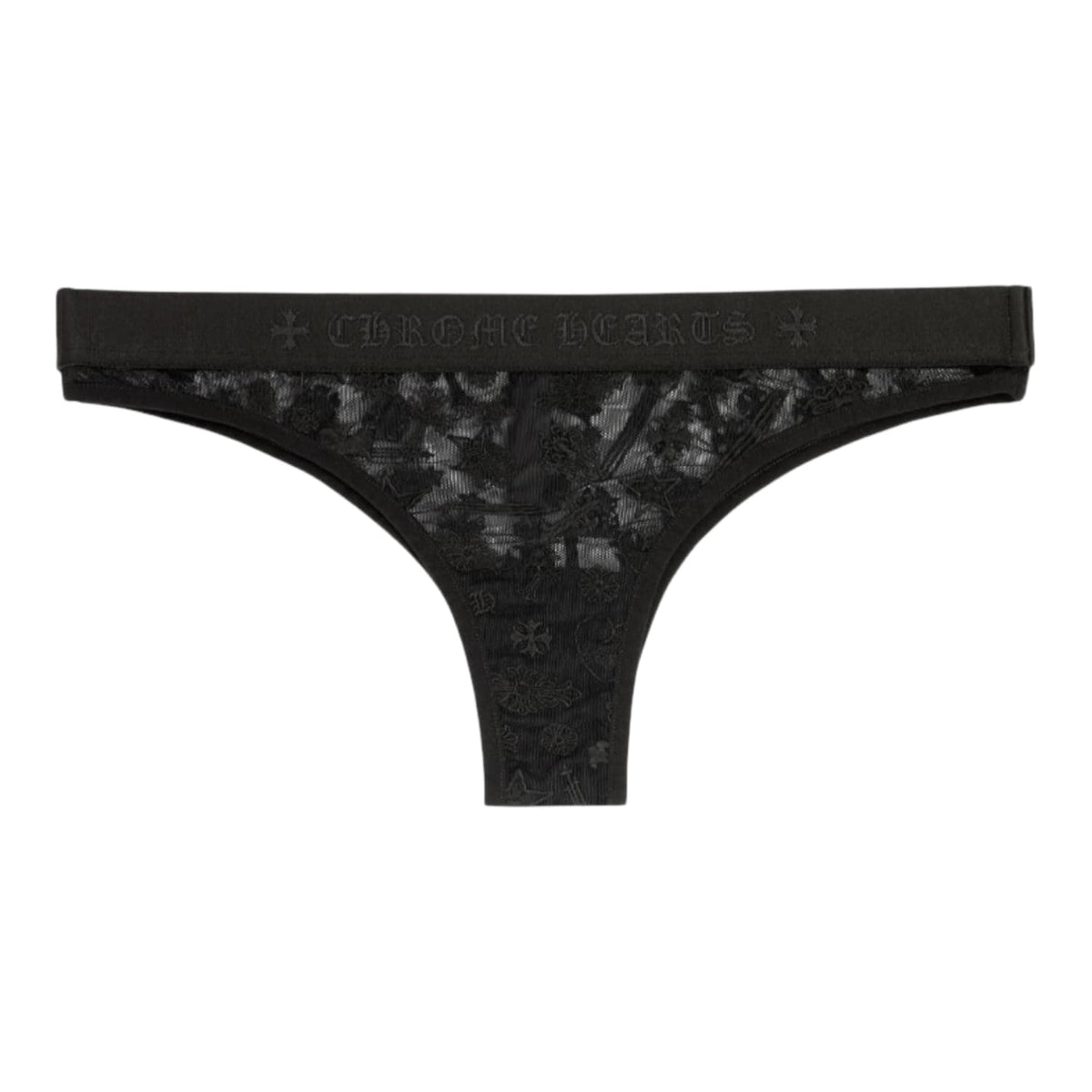 Chrome Hearts Lace Thong Black
