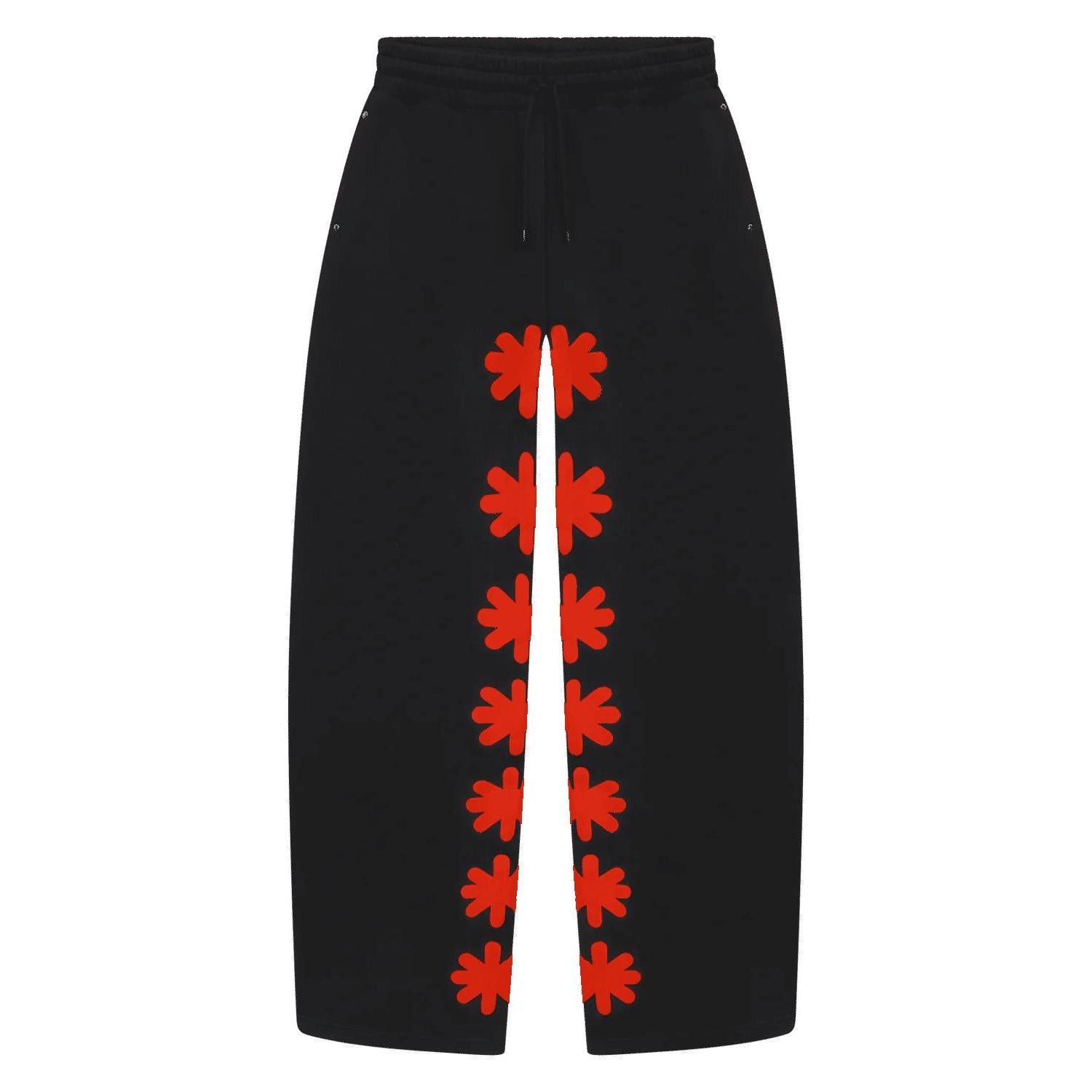 LostShdws OG Logo Sweatpants Black Red