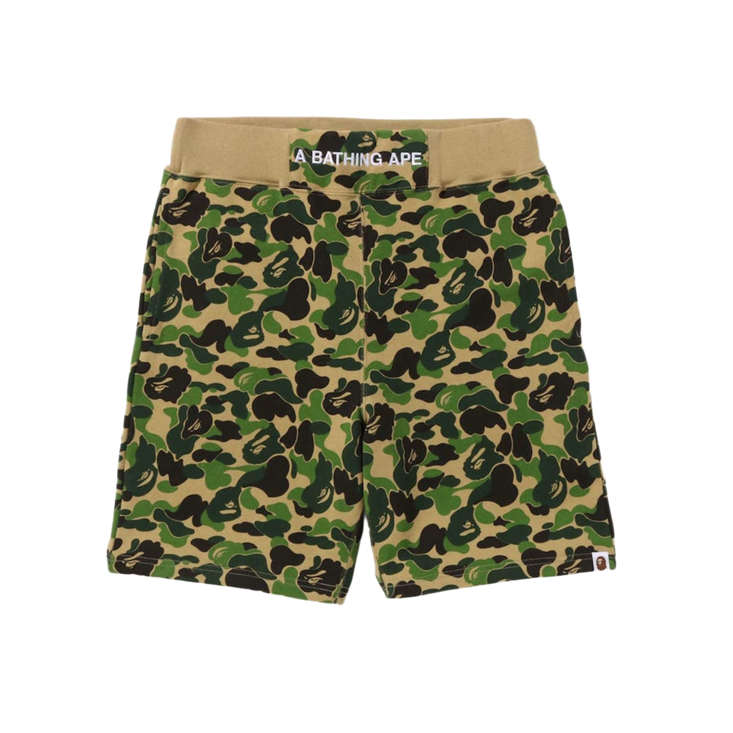 BAPE ABC Camo Sweat Shorts Green