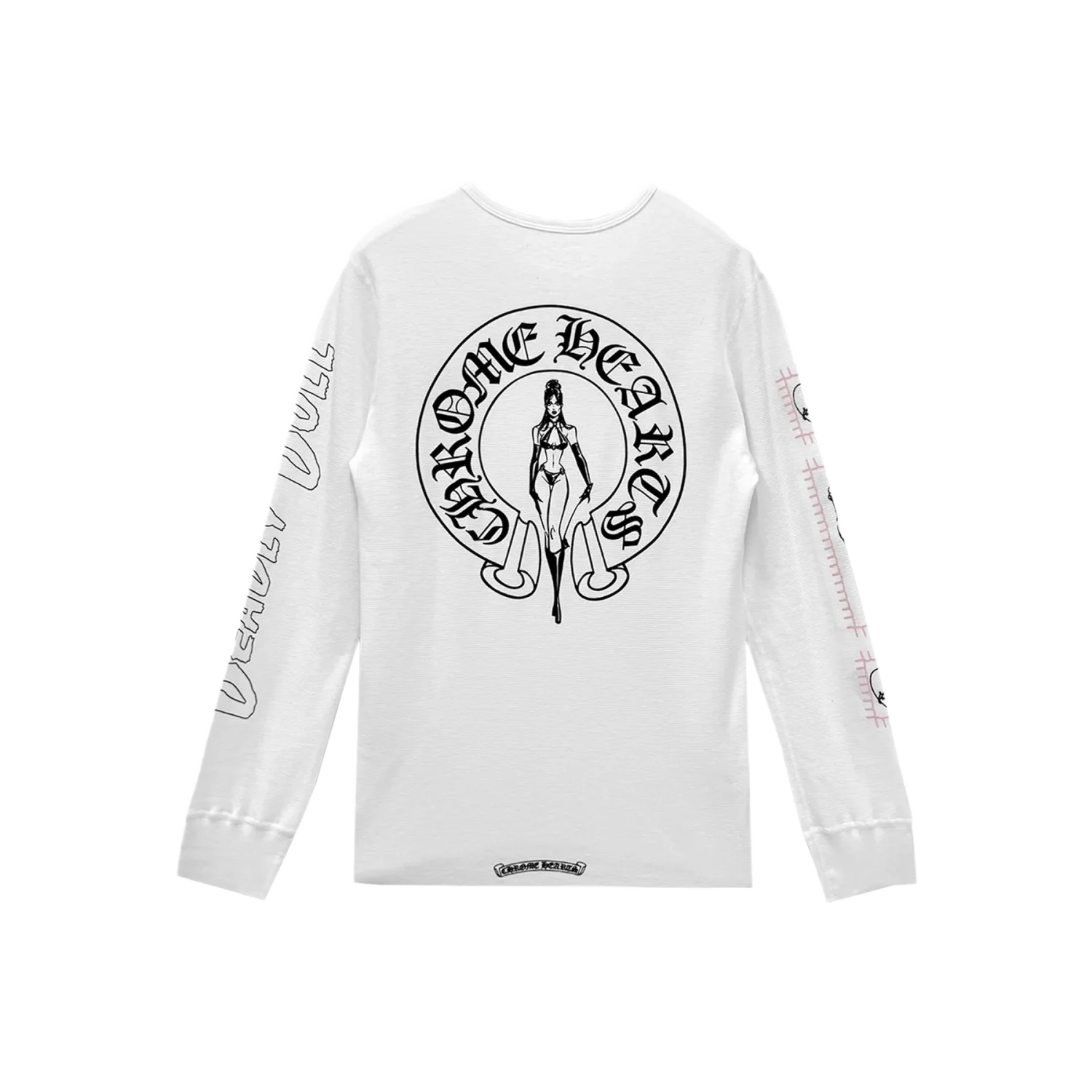 Chrome Hearts Deadly Doll Horseshoe Waffle Thermal Long Sleeve Tee