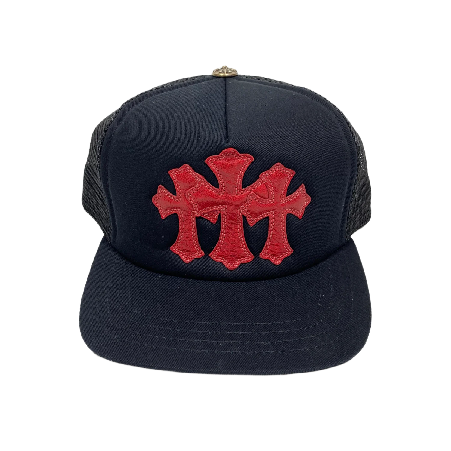 Chrome Hearts Cemetery Trucker Hat Black/Red