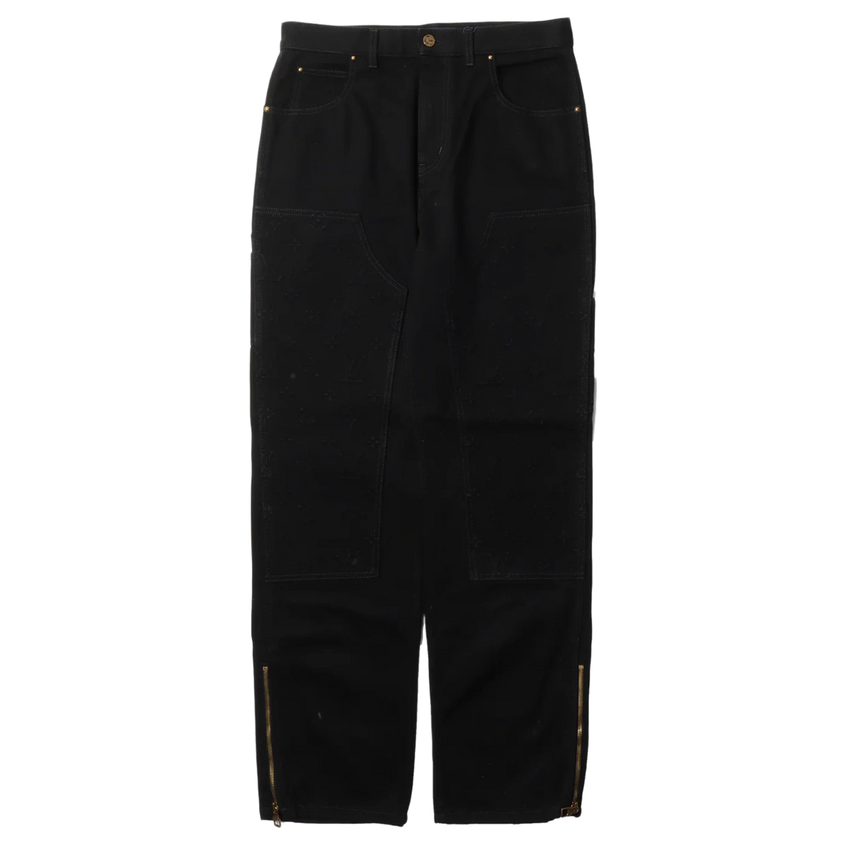 Louis Vuitton Monogram Double Knee Carpenter Pant Black