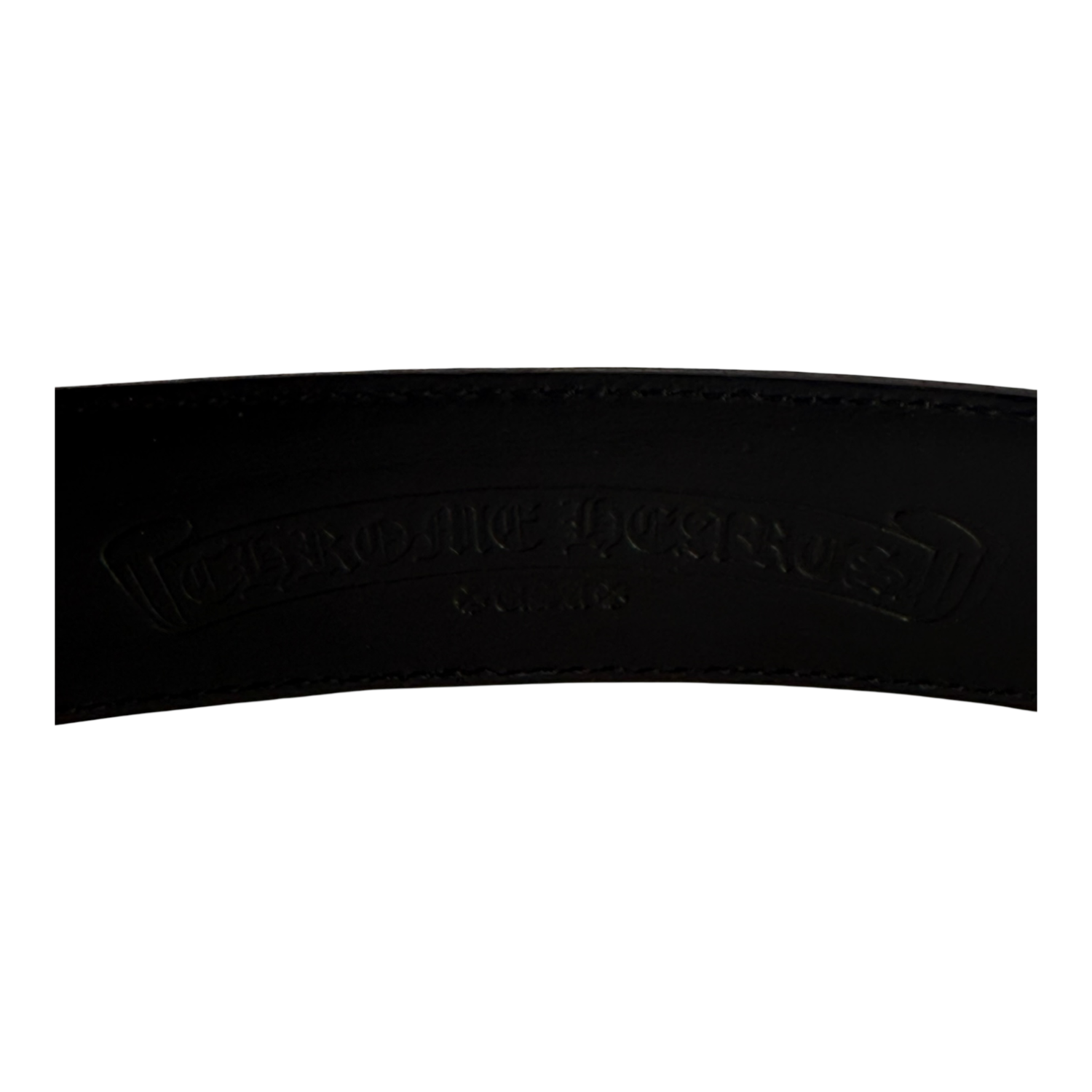 Chrome Hearts Black Leather Belt Strap - Size 36