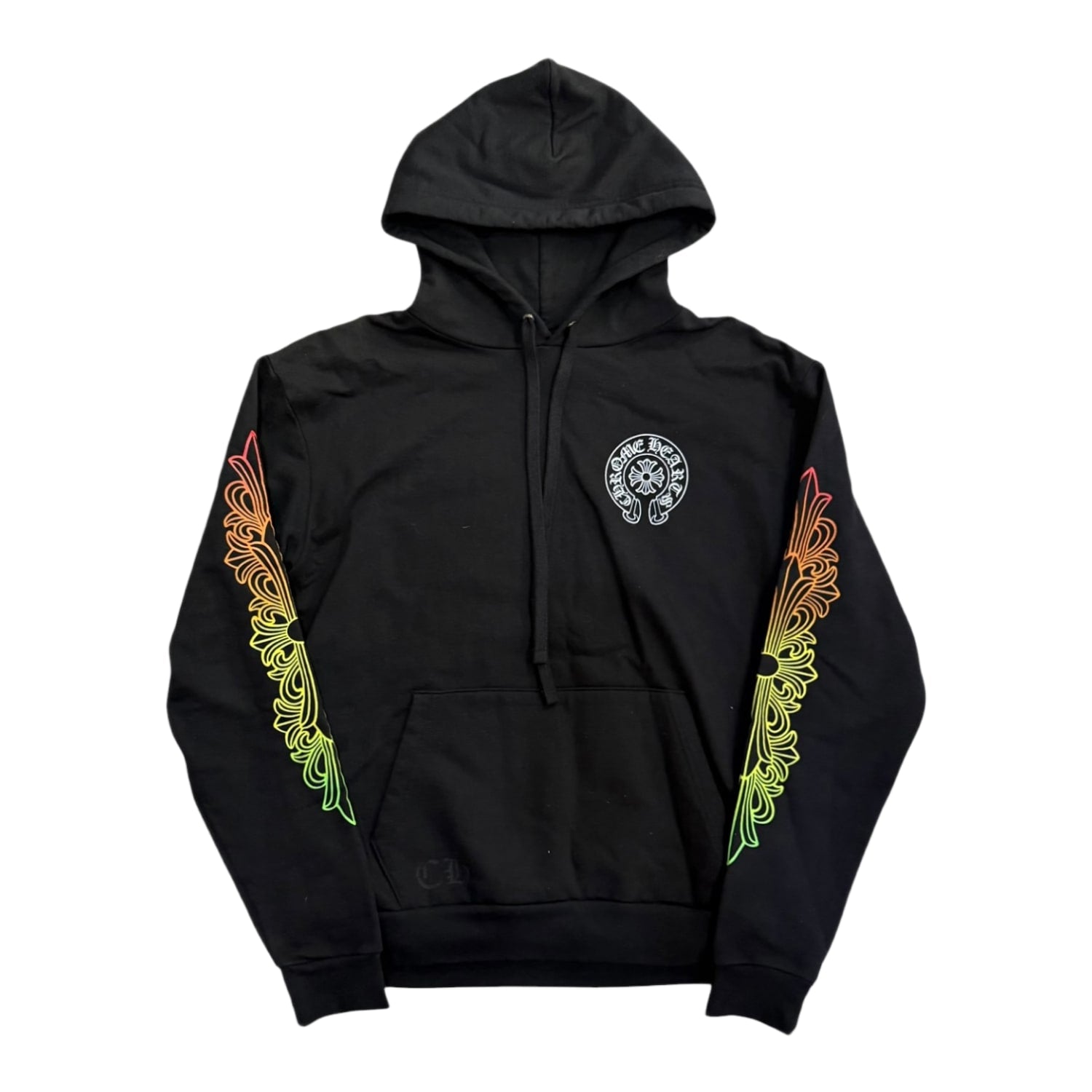 Chrome Hearts Floral Sleeve Gradient Made In Hollywood Hoodie Black/Gradient