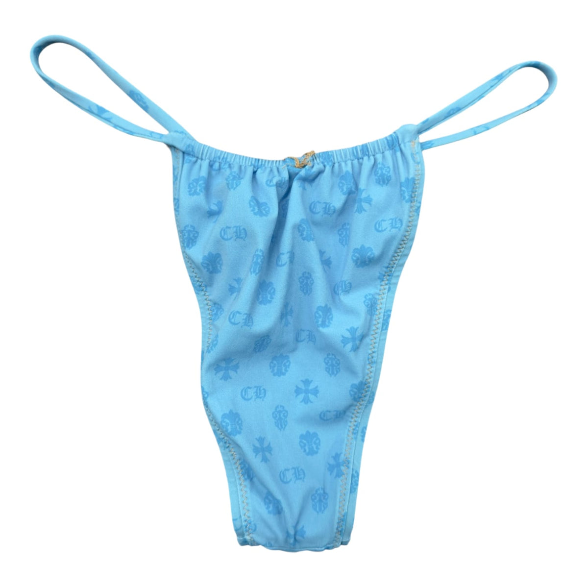 Chrome hearts x Dipped In Blue Monogram Triangle Bikini Bottom