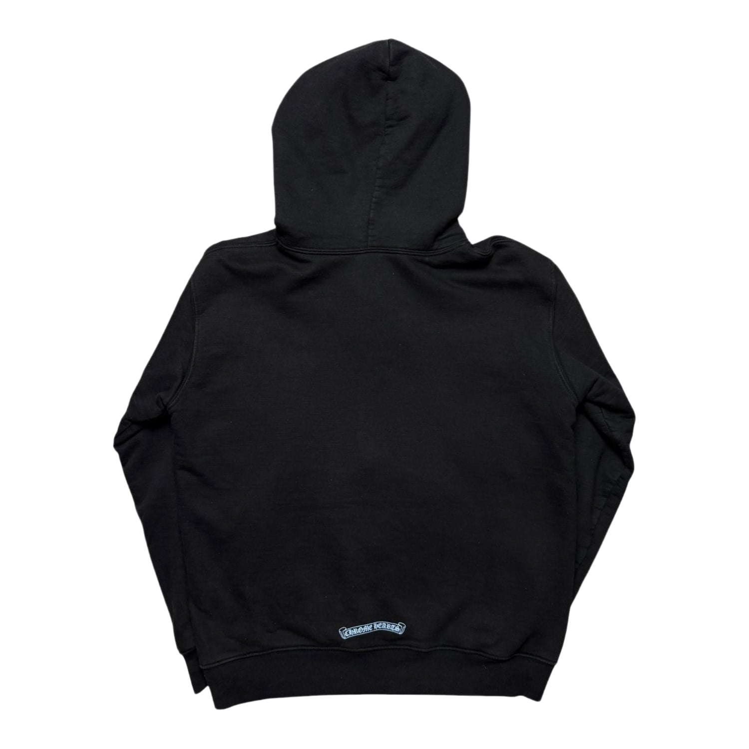 Chrome Hearts Script Logo Thermal Zip Up Hoodie Blue/Black
