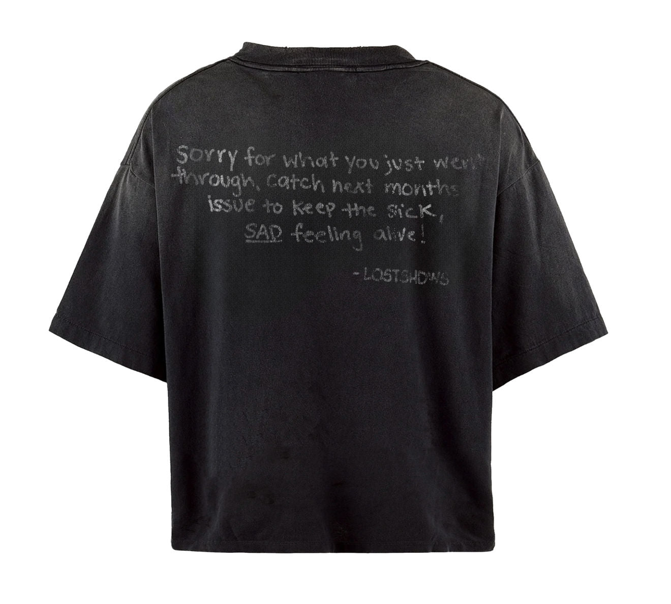 LostShdws Frown T-Shirt Black