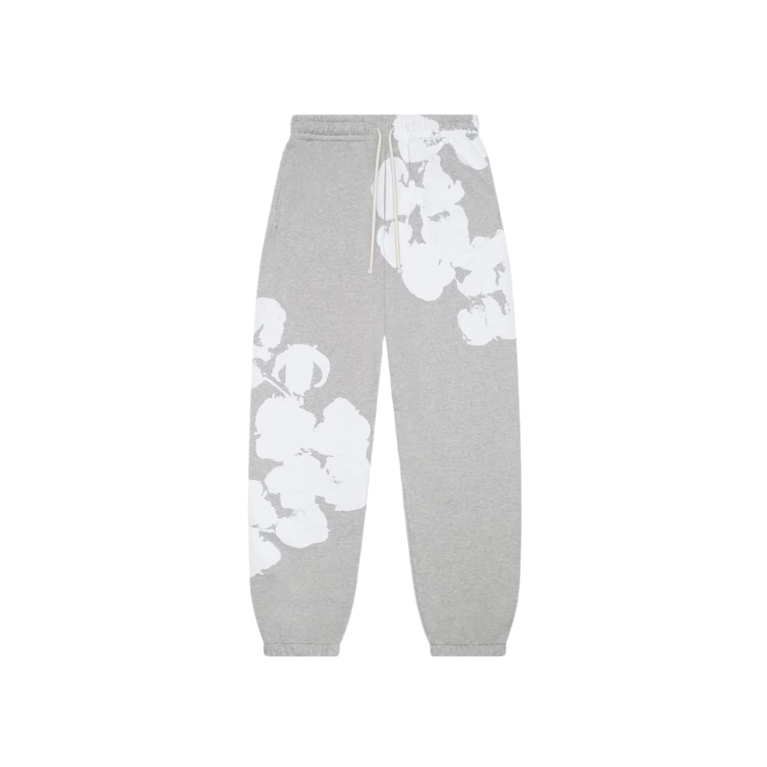 Denim Tears Big Cotton Wreath Sweatpants Grey