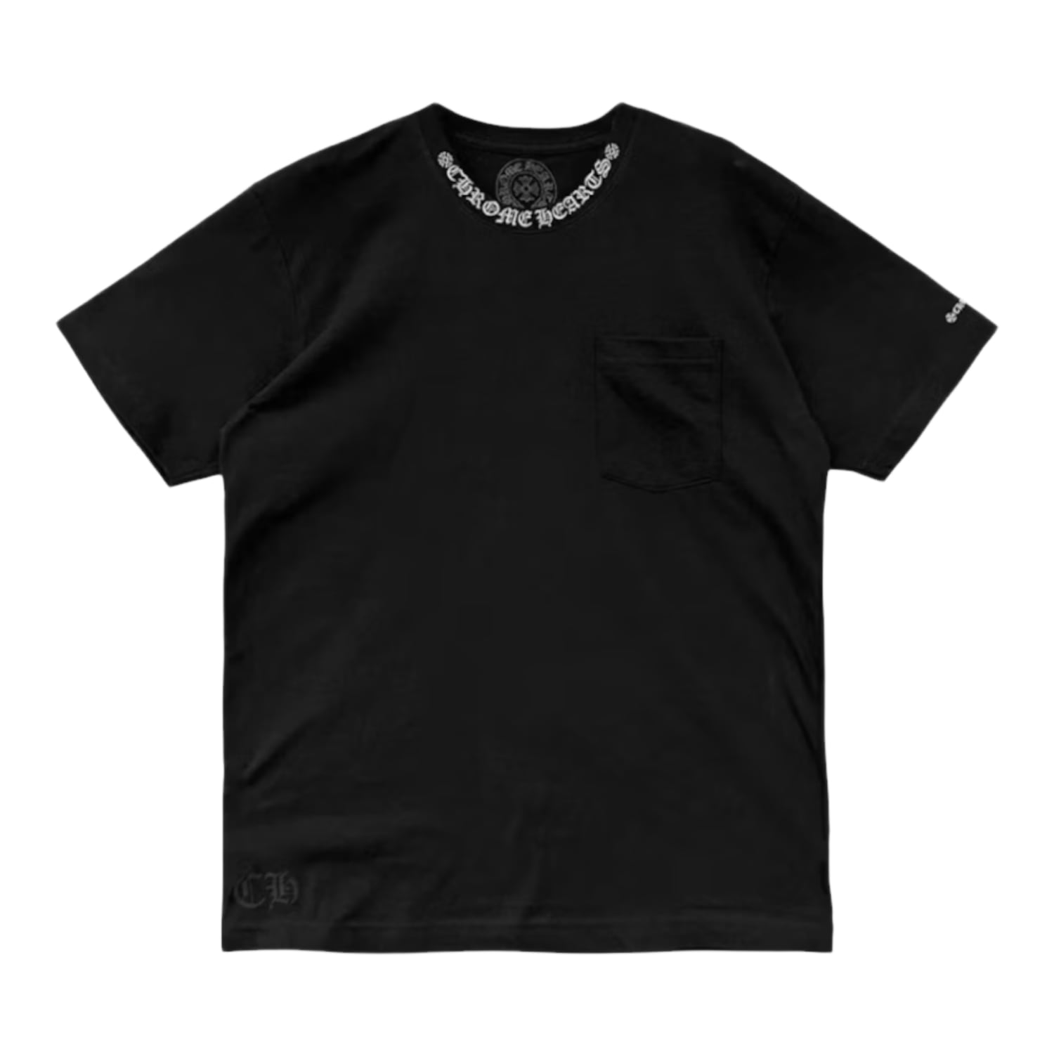 Chrome Hearts Short Sleeve Pocket Crew T-shirt Black