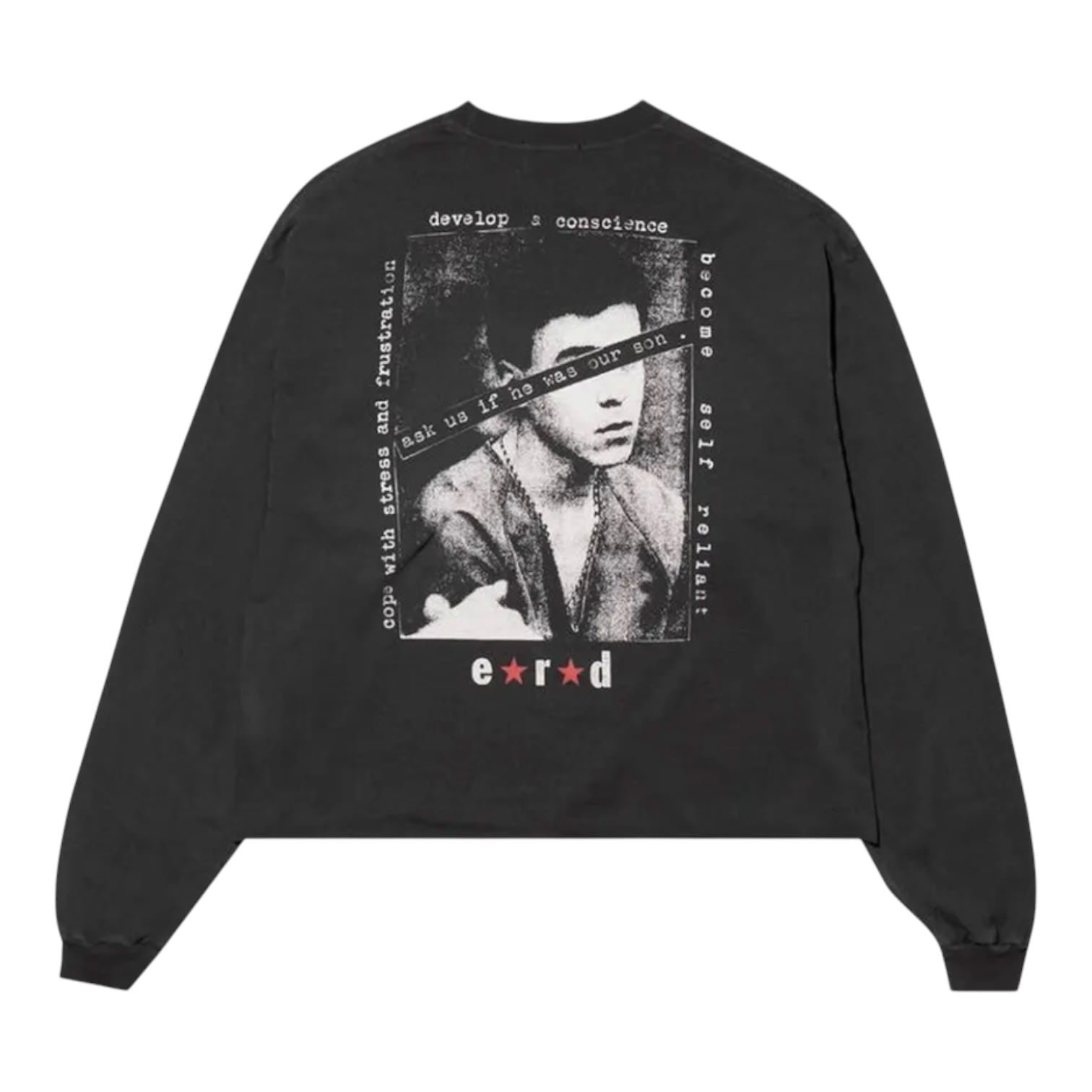 Enfants Riches Déprimés Teen Just Wanted Love Long-Sleeve T-Shirt Faded Black/Multicolor