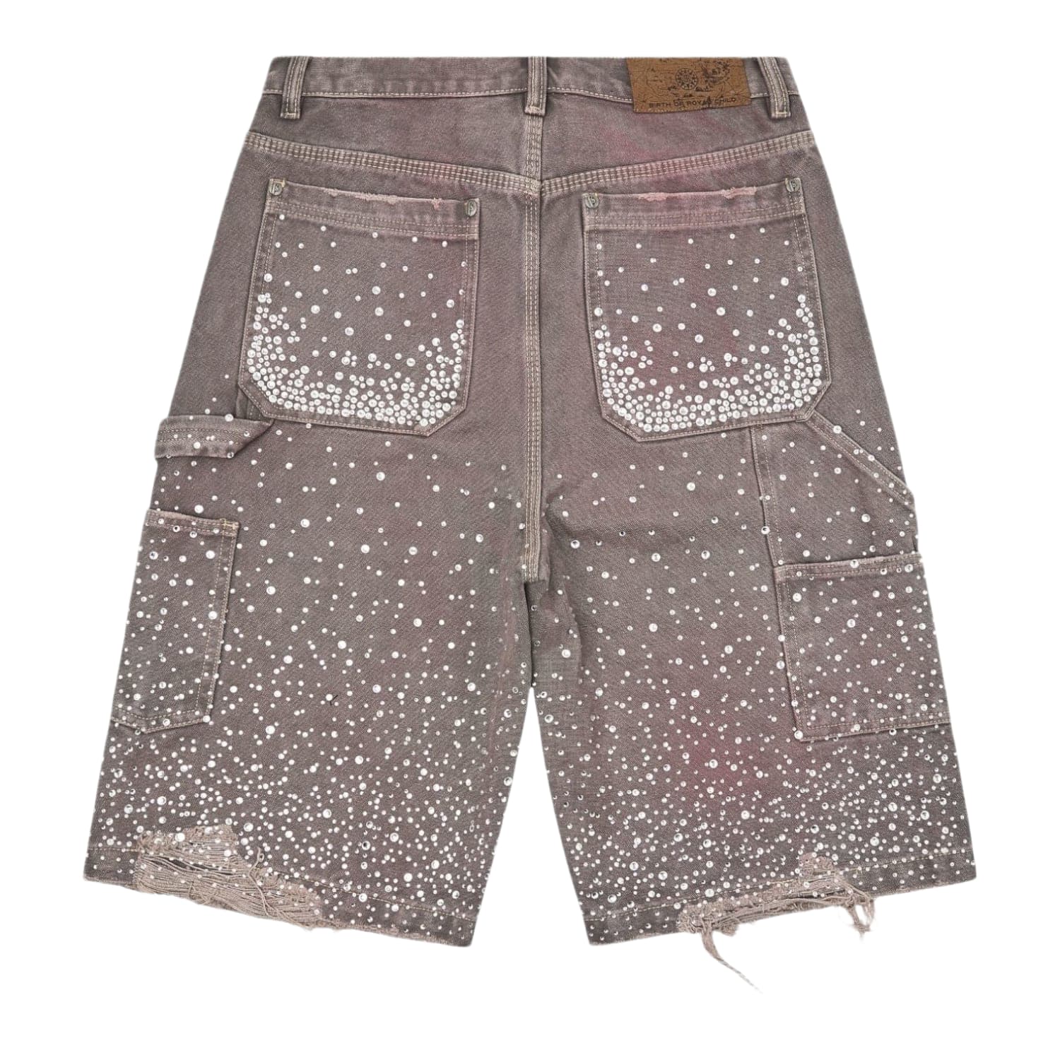 Birth Of Royal Child Diamond Jean Shorts Purple