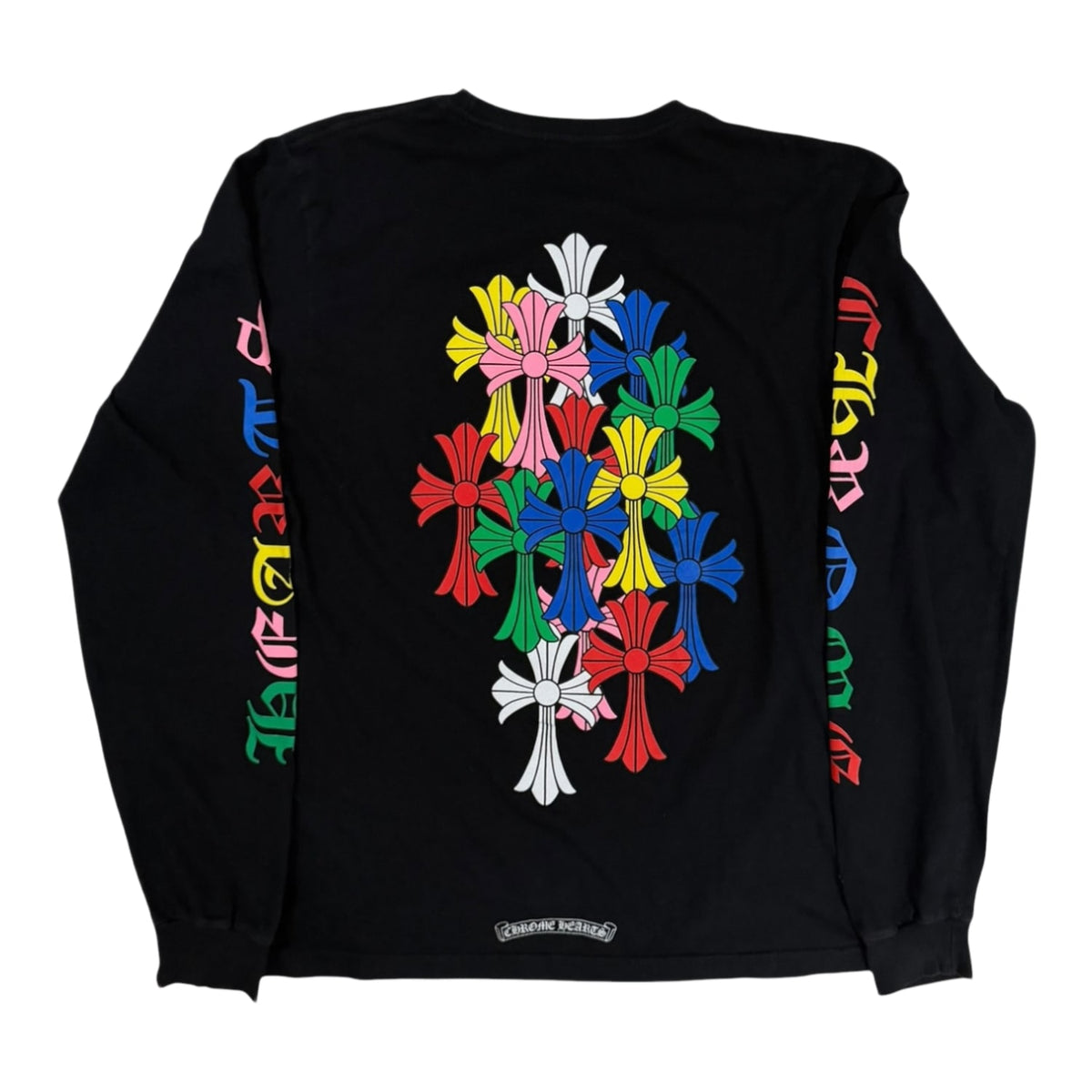 Chrome Hearts Multi Color Cross Cemetery L/S T-shirt Black