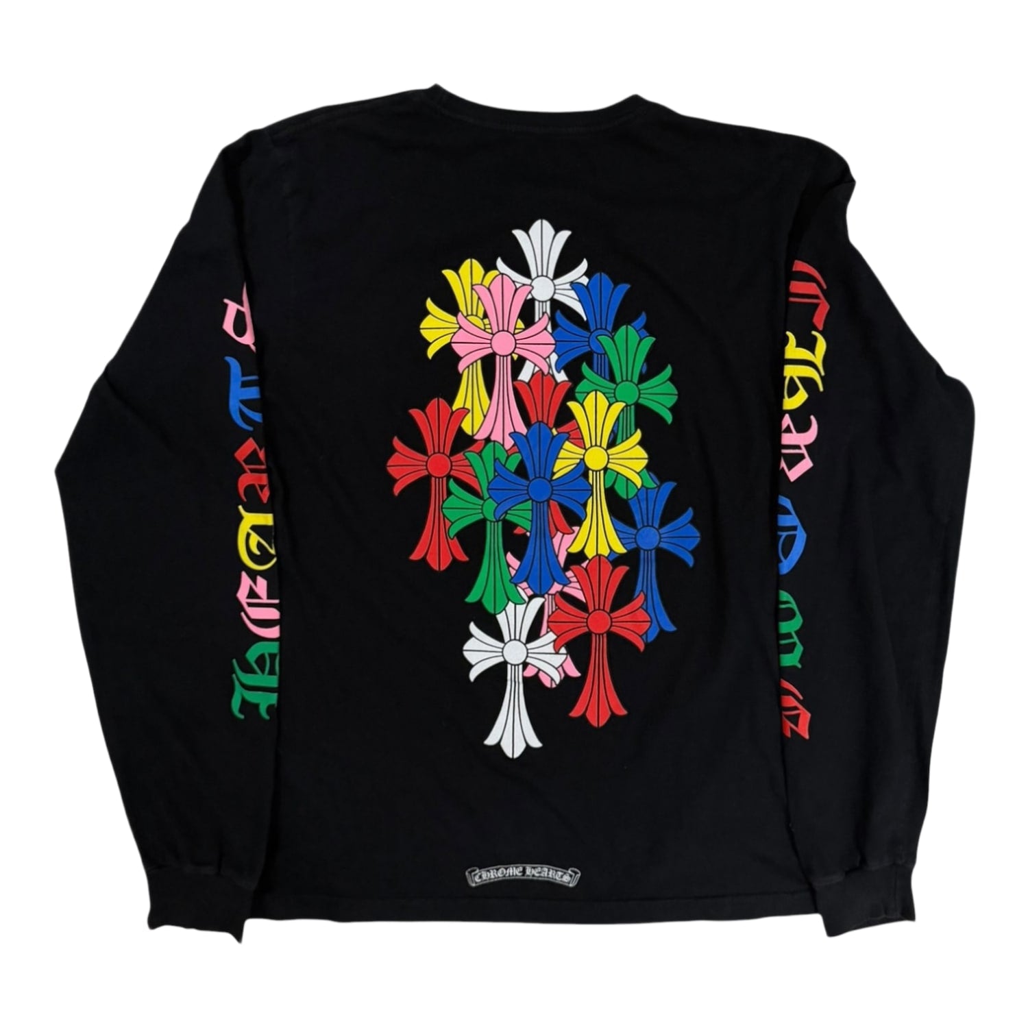 Chrome Hearts Multi Color Cross Cemetery L/S T-shirt Black