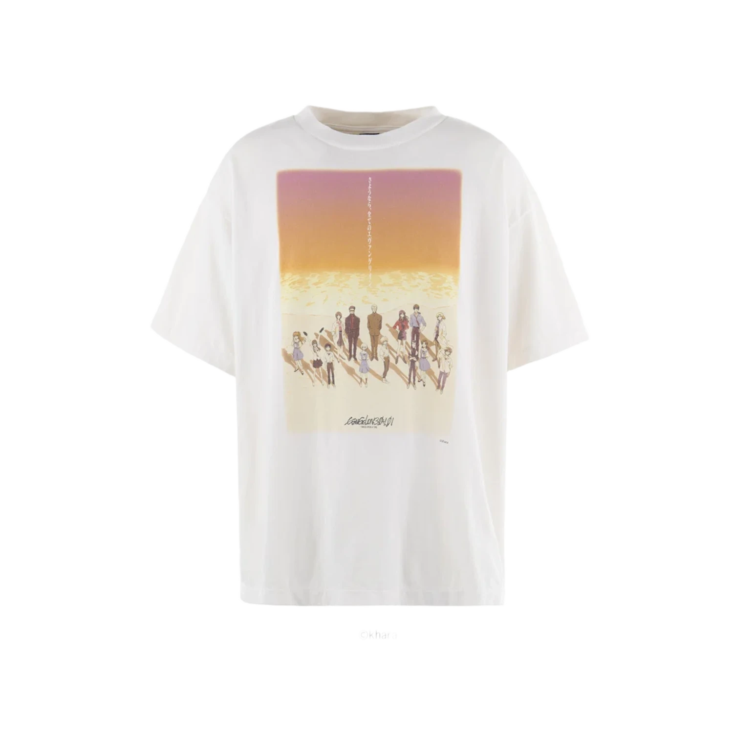 Saint Michael X Evangelion T-shirt White
