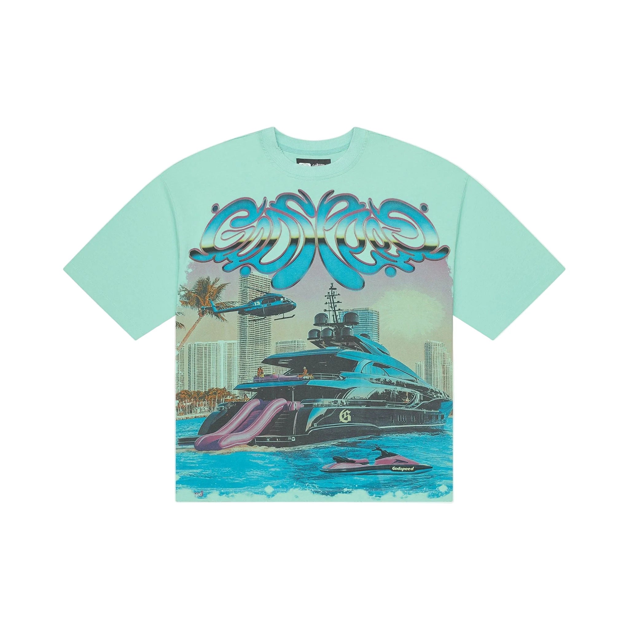 Godspeed T-Shirt "Memento Vivere" Teal