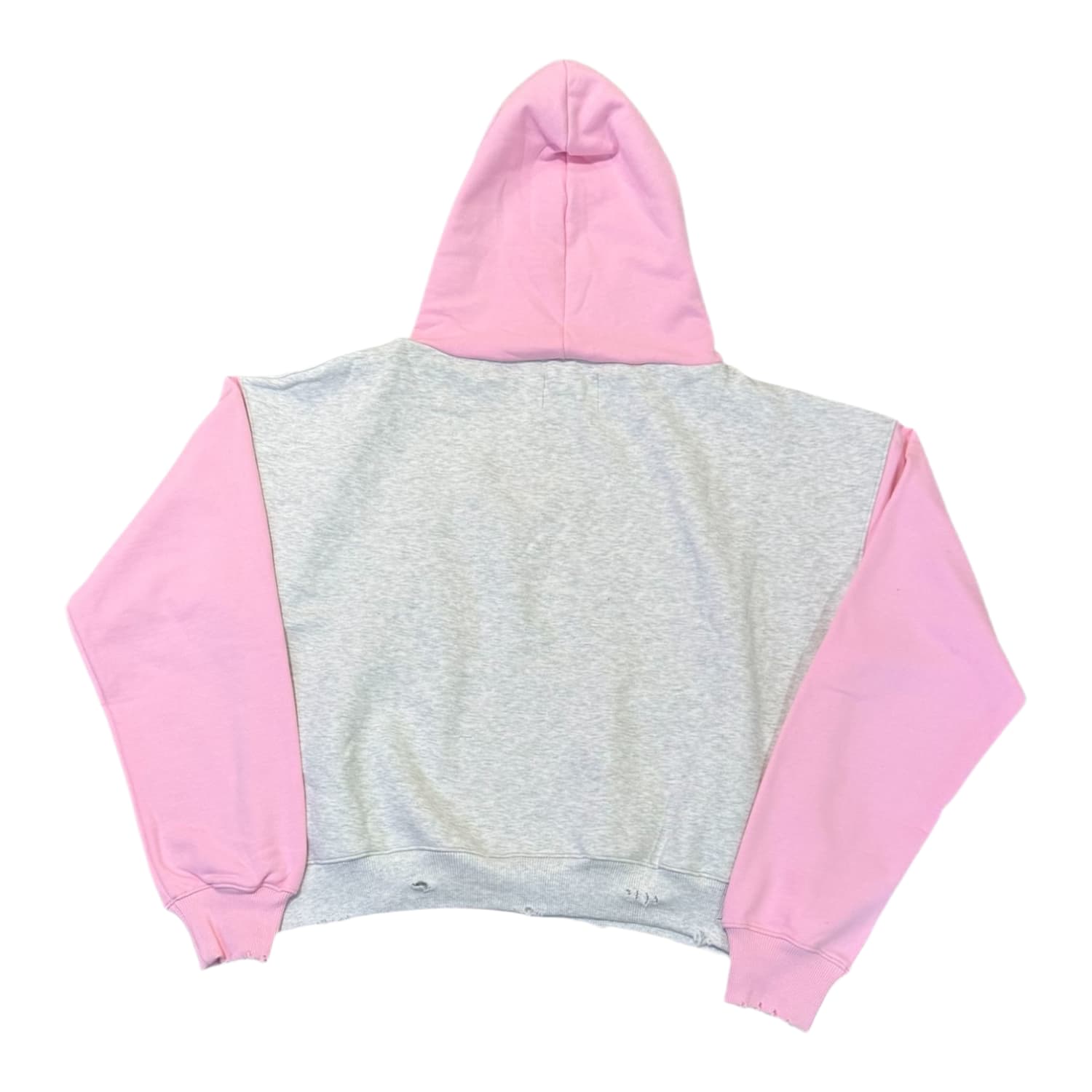 Vertabrae Classic Two-Tone Hoodie Grey/Pink
