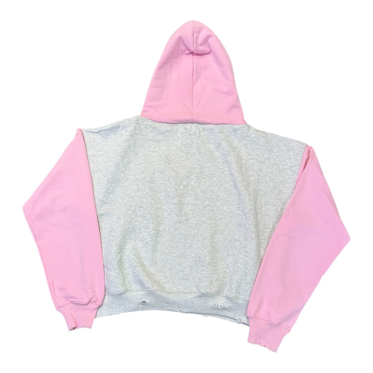 Vertabrae Classic Two-Tone Hoodie Grey/Pink