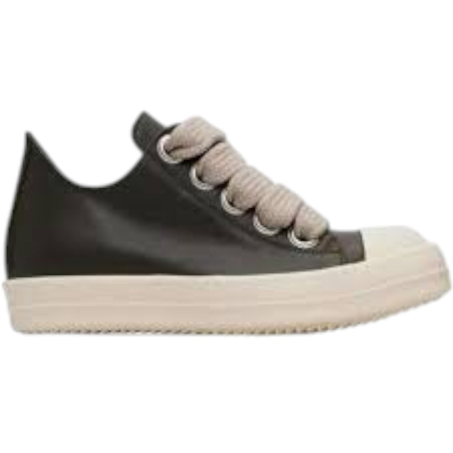 Rick Owens Khaki Concordians Jumbolace Low Sneaks