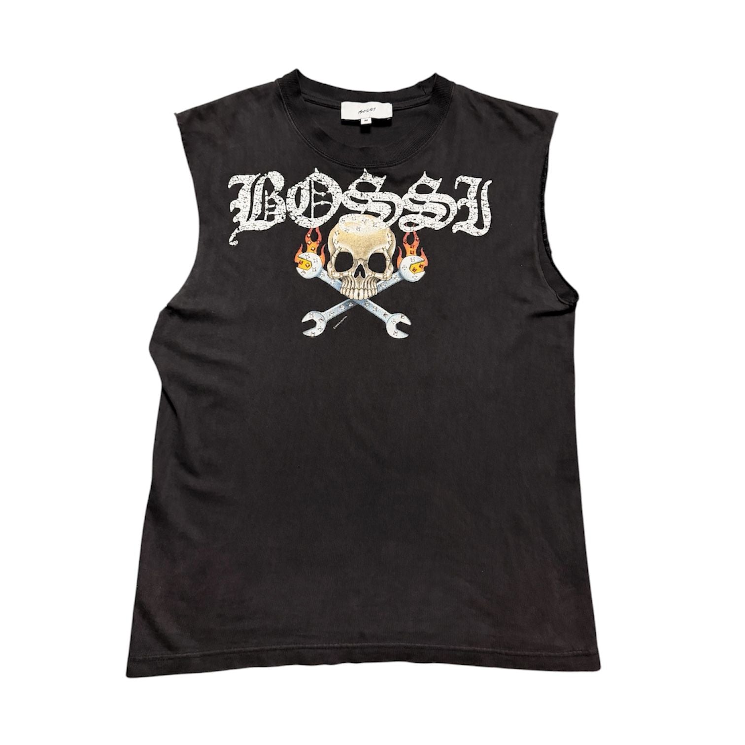 Bossi Custom Bike Show Cut Off Vintage Tee Black