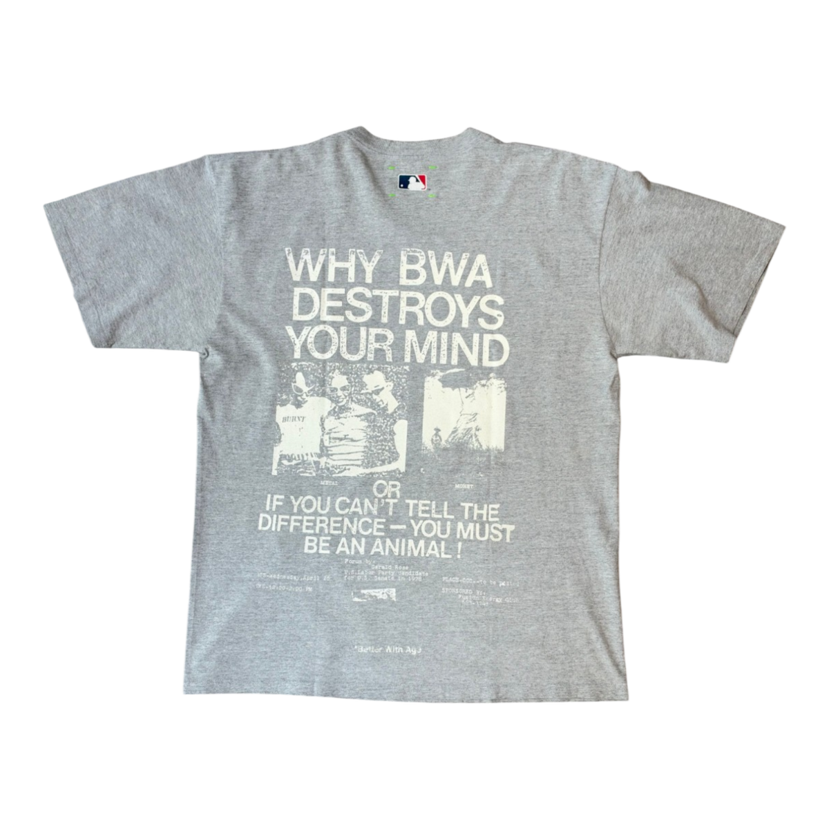 Better With Age 'Scared' T-shirt Light Grey