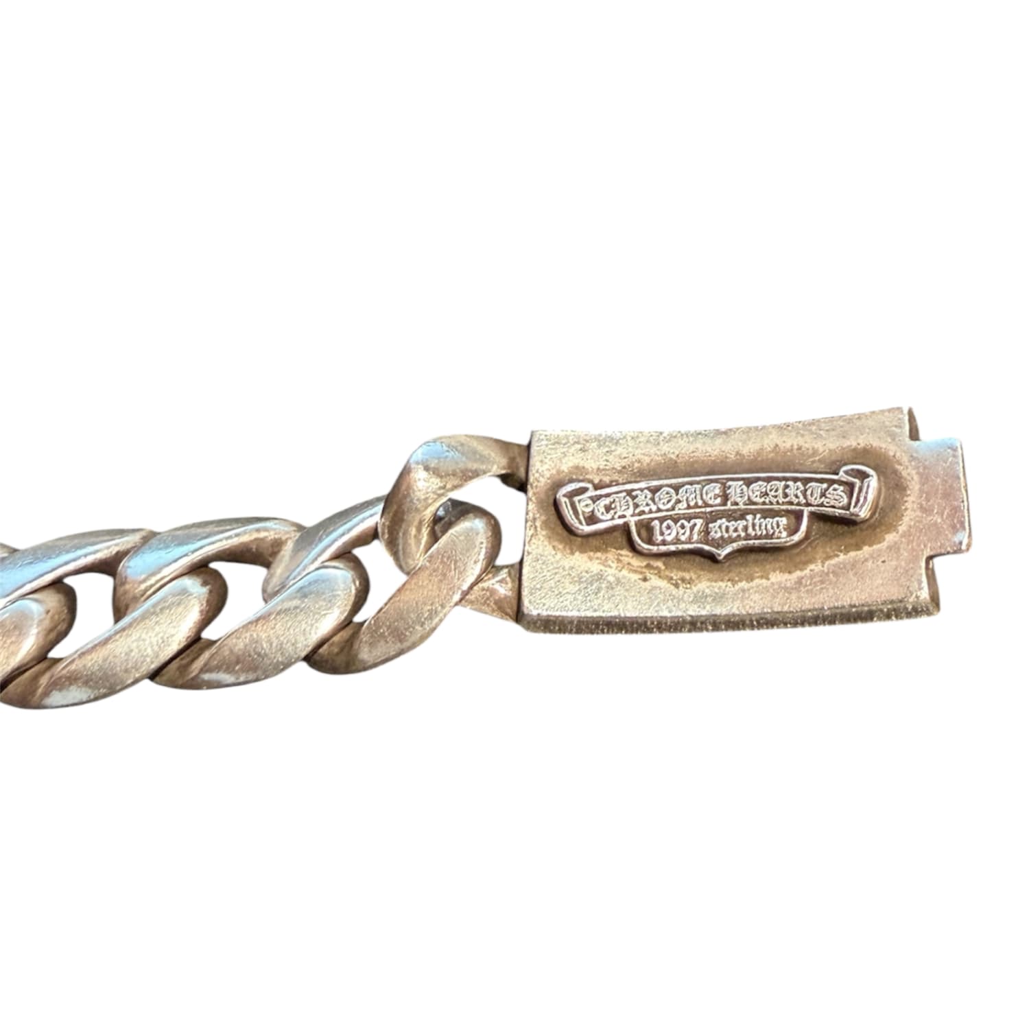 Chrome Hearts Silver Cuban Dagger Bracelet