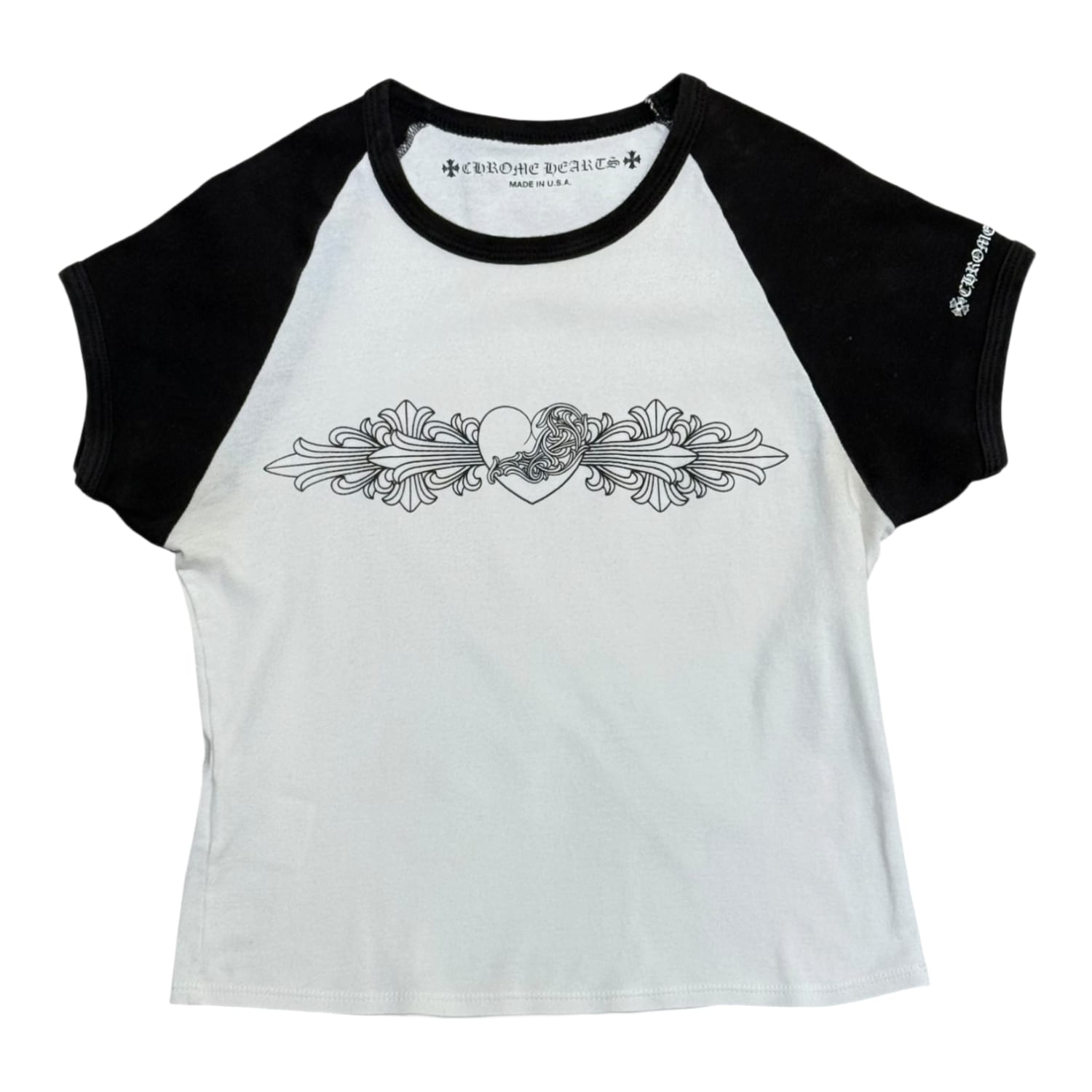 Chrome Hearts Vine Cropped Babyshirt Tee
