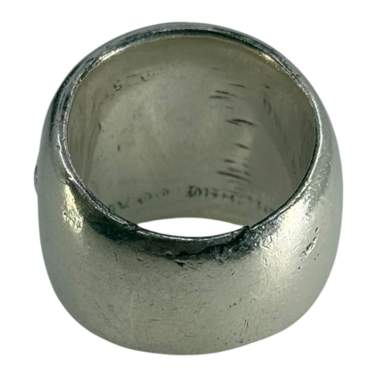 Chrome Hearts Silver Classic Oval Ring - US Size 10.5