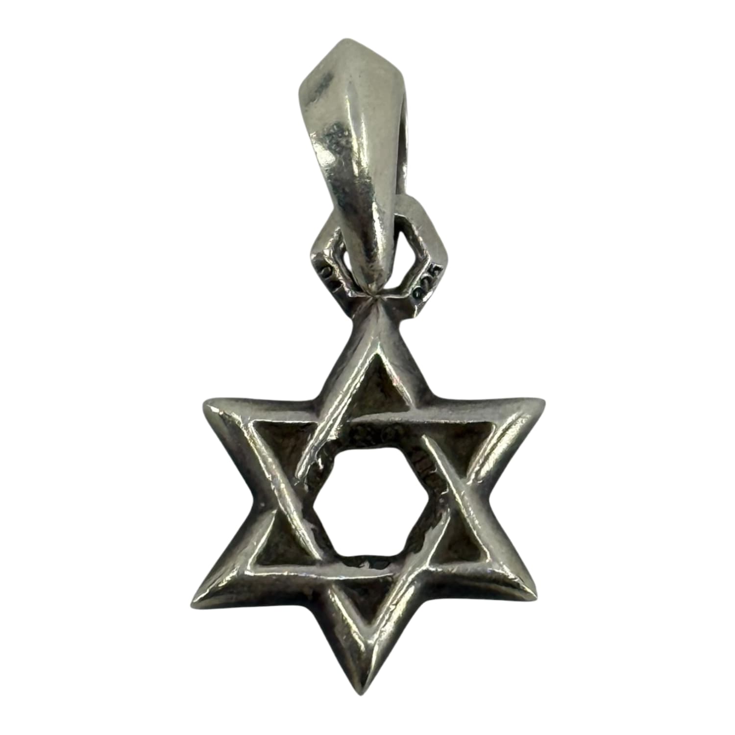 Chrome Hearts Silver Star of David Pendant Small