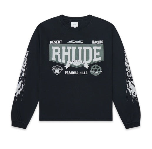 Rhude 4x4 L/S T-Shirt Black