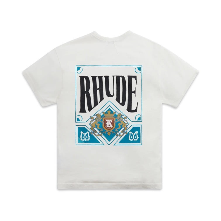 Rhude Card T-Shirt Vintage White