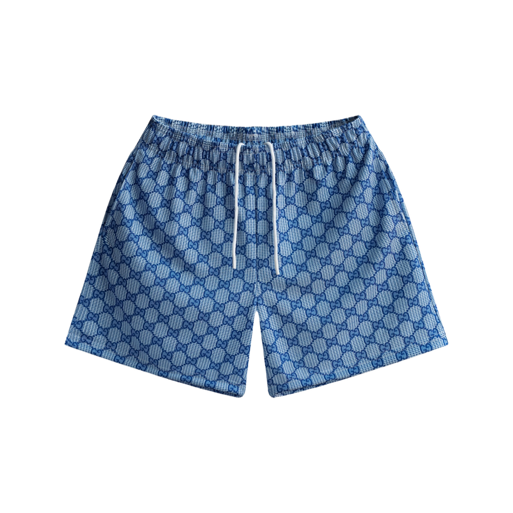 Bravest Studios Slate Monogram Shorts