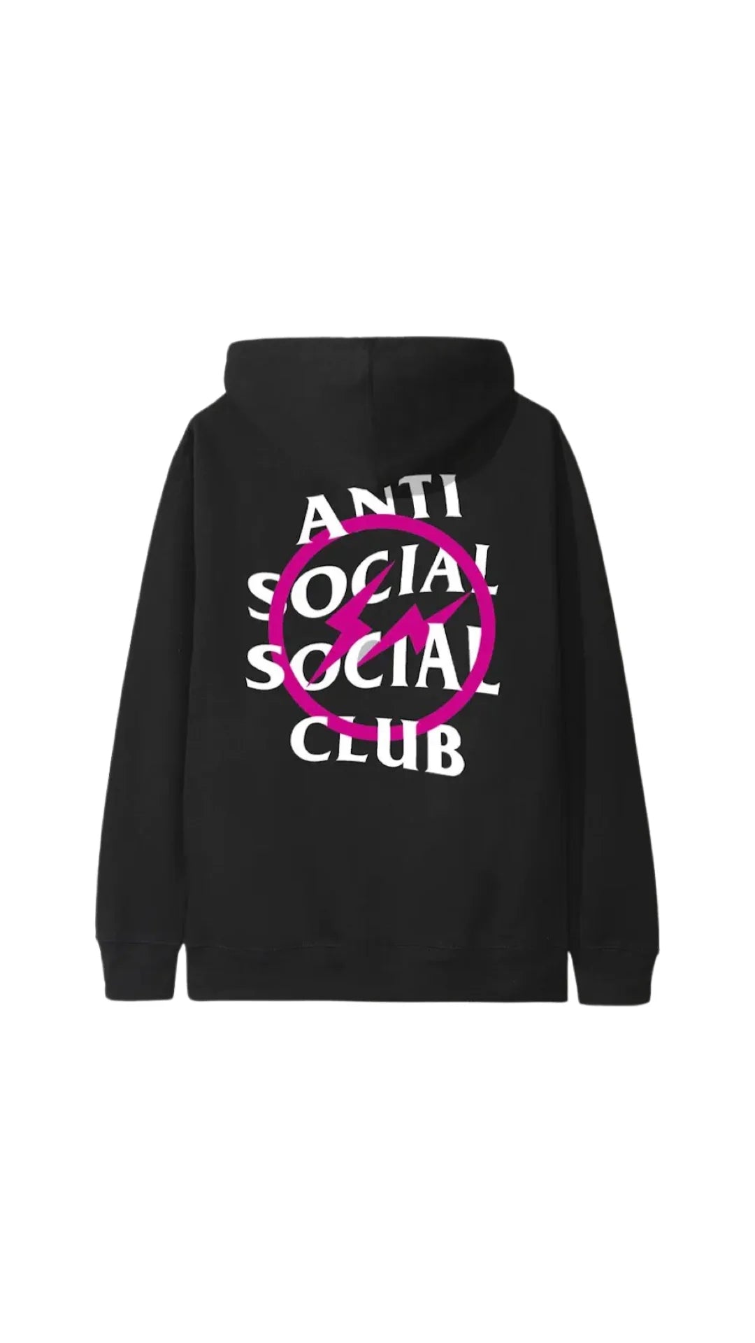 Anti Social Social Club ASSC X Fragment Hoodie Black Pink