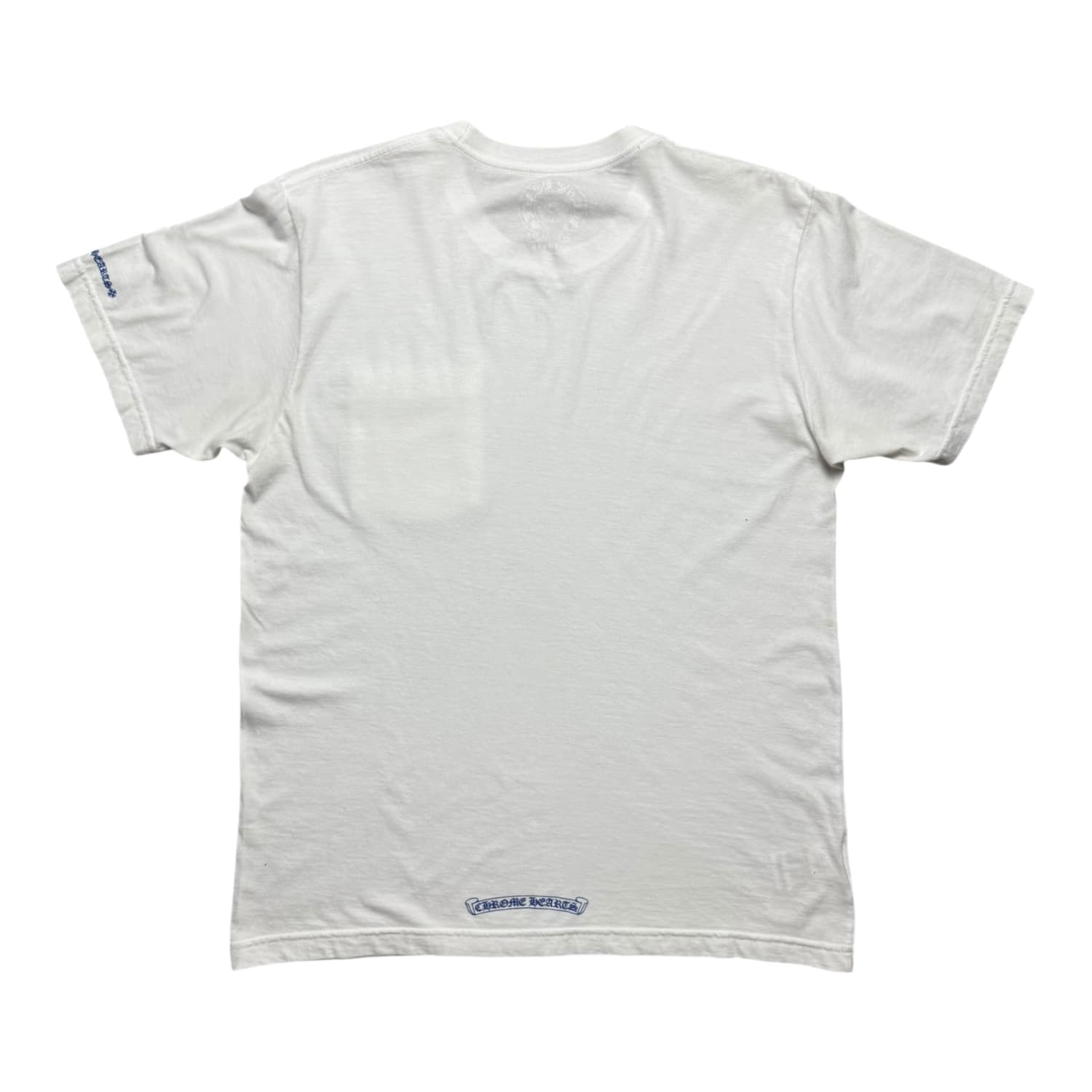 Chrome Hearts Neck Logo Tee White/Blue