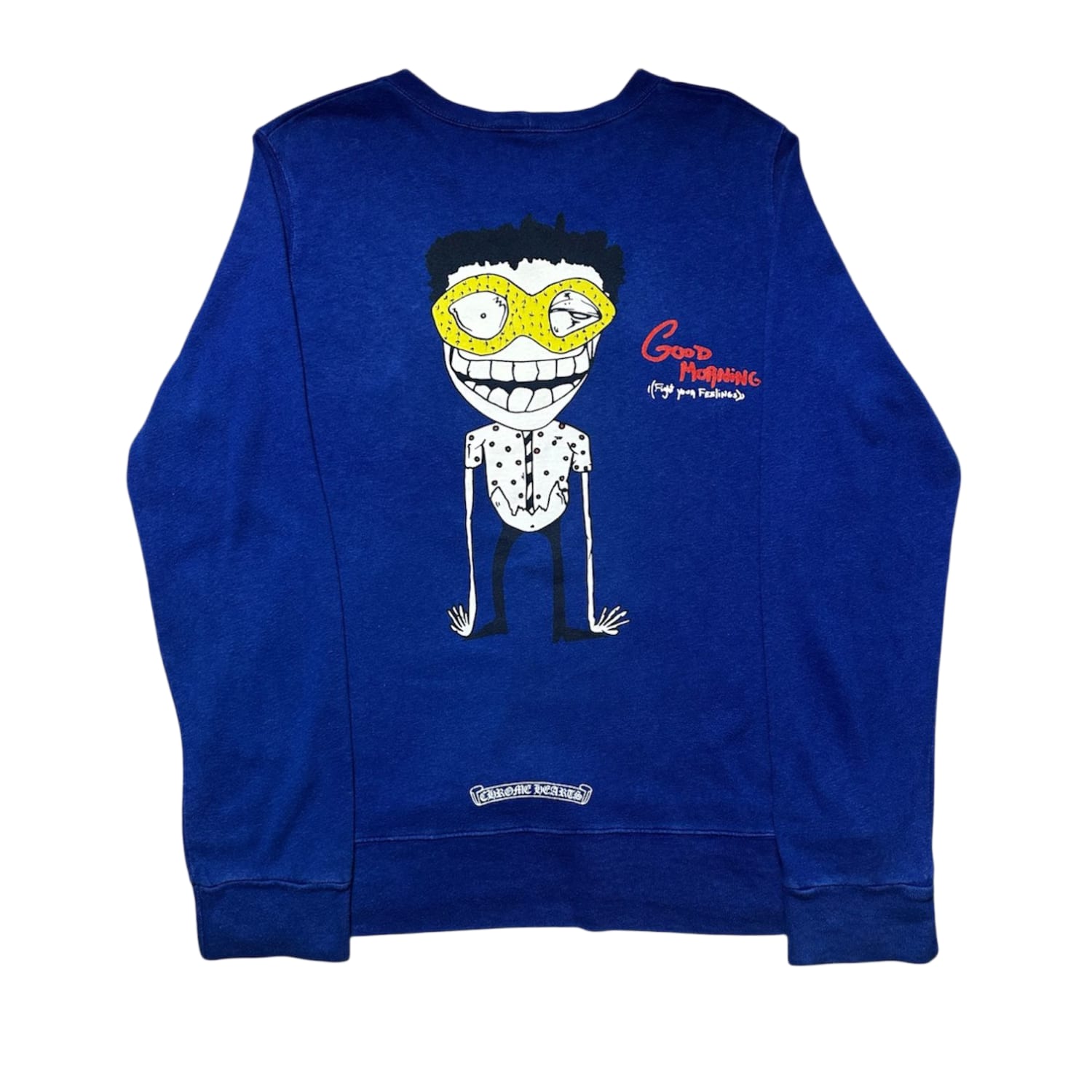 Chrome Hearts x Matty Boy Good Morning Crewneck Blue