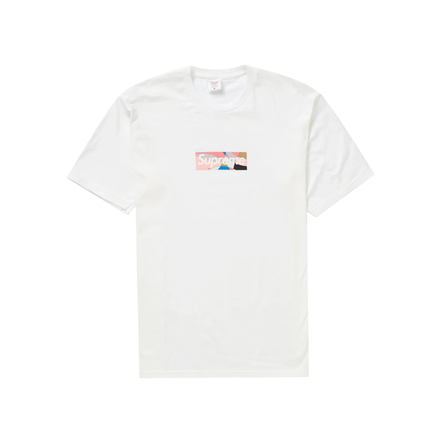 Supreme Emilio Pucci Box Logo Tee White/Dusty Pink