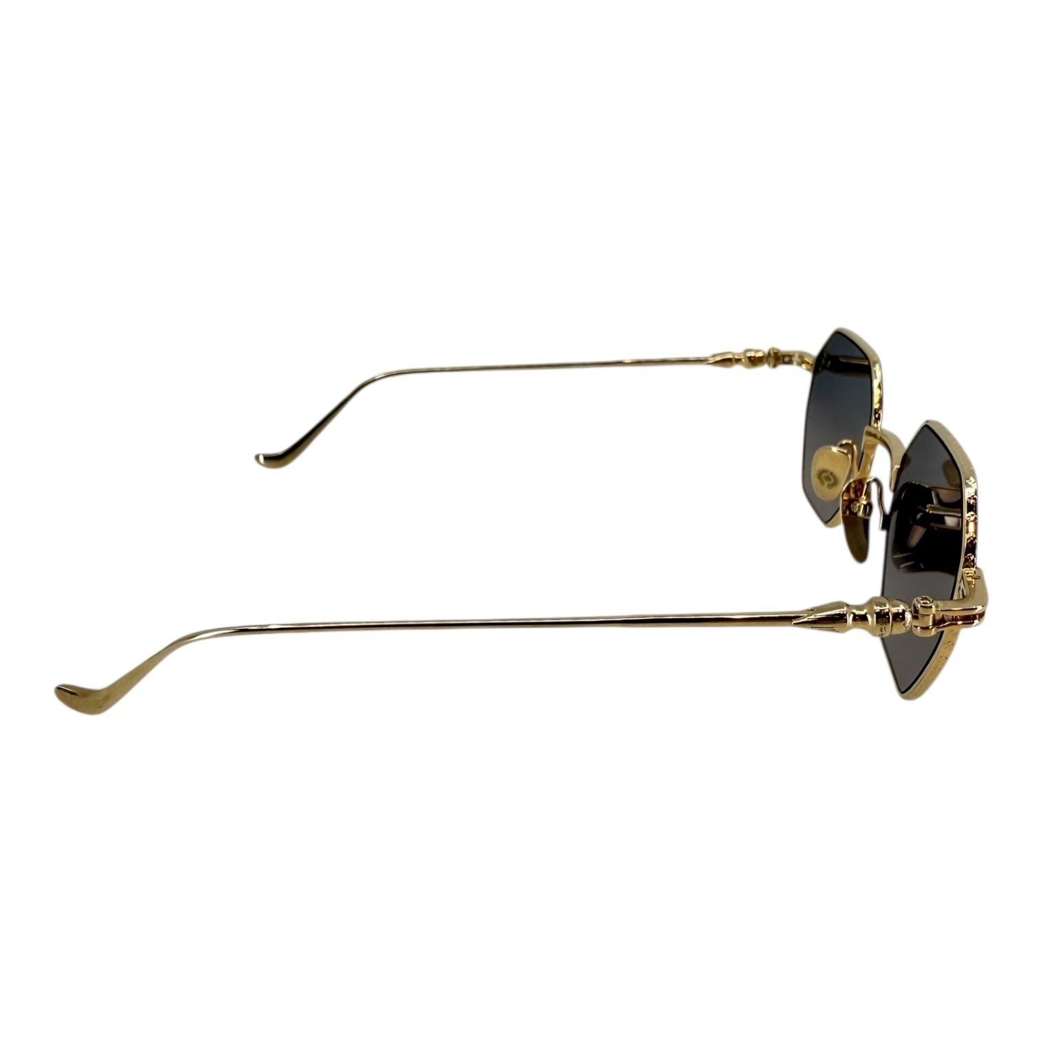 Chrome Hearts Evaculation Gold Sunglasses