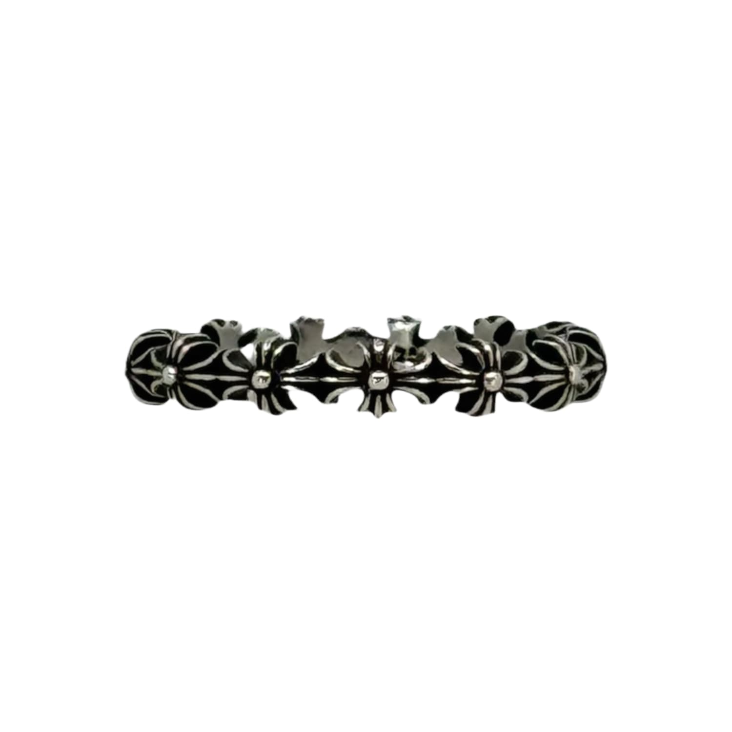 Chrome Hearts Silver Tiny E Ring - US Size 8