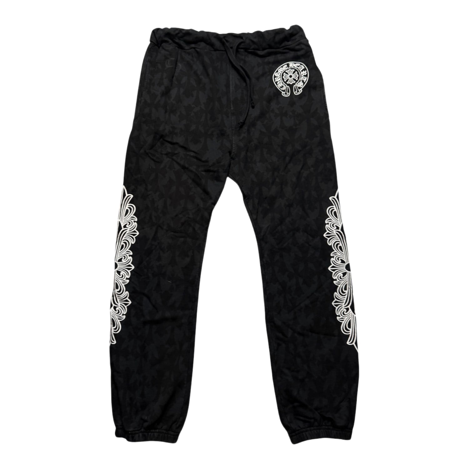 Chrome Hearts Horseshoe Floral Monogram Sweatpants