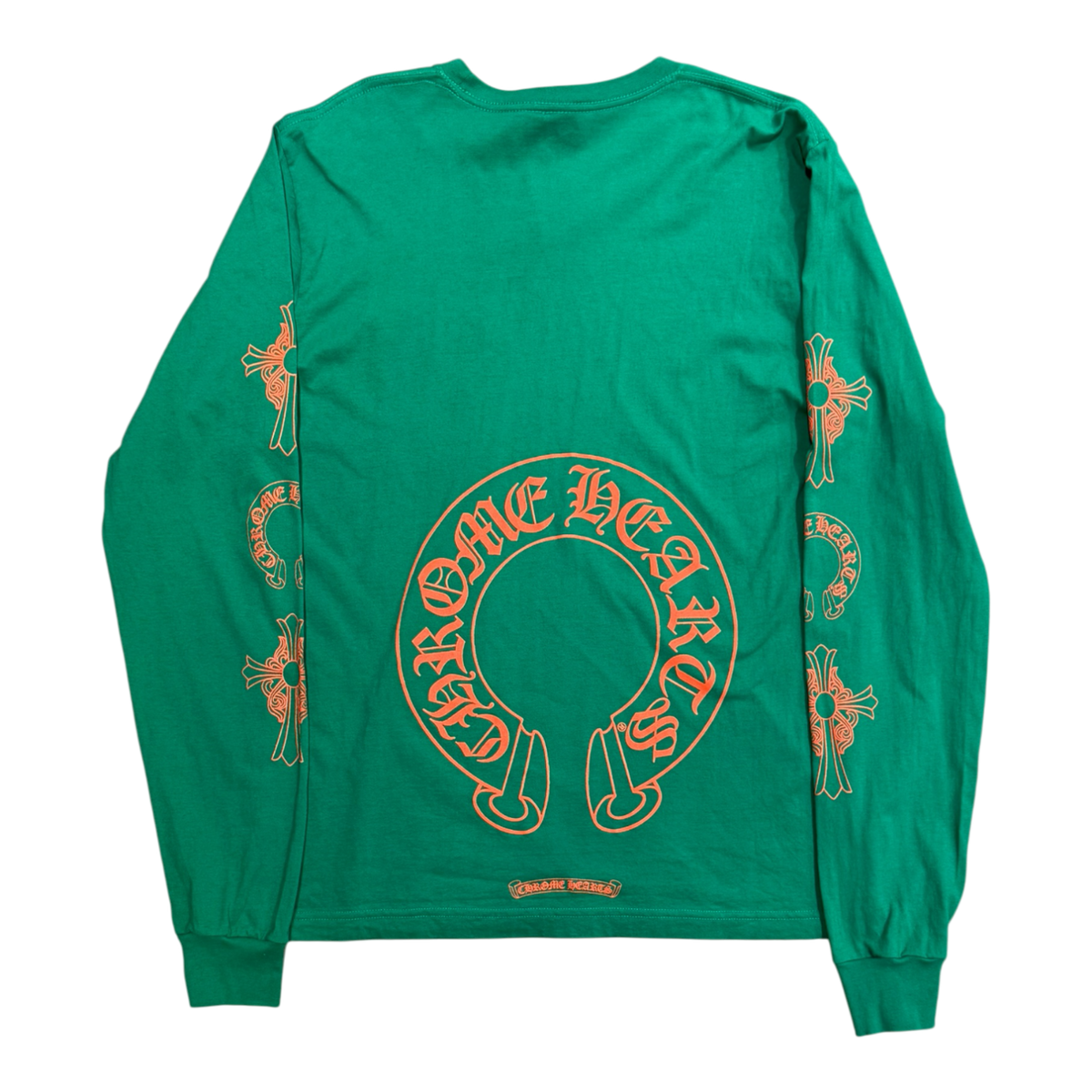 Chrome Hearts Horseshoe Logo Long-Sleeve T-Shirt Green