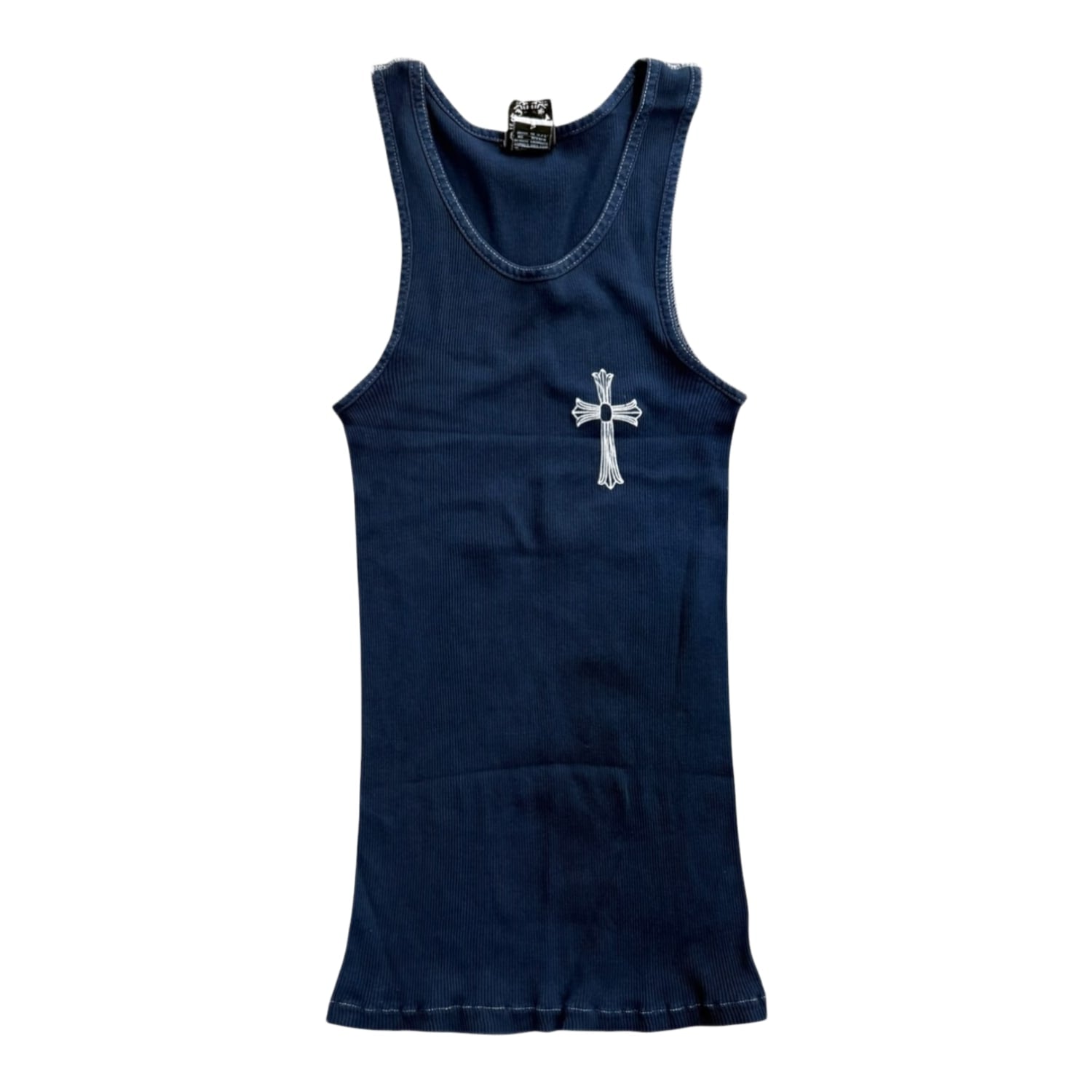 Chrome Hearts Vintage Los Angeles Horseshoe Tank Top Navy Blue