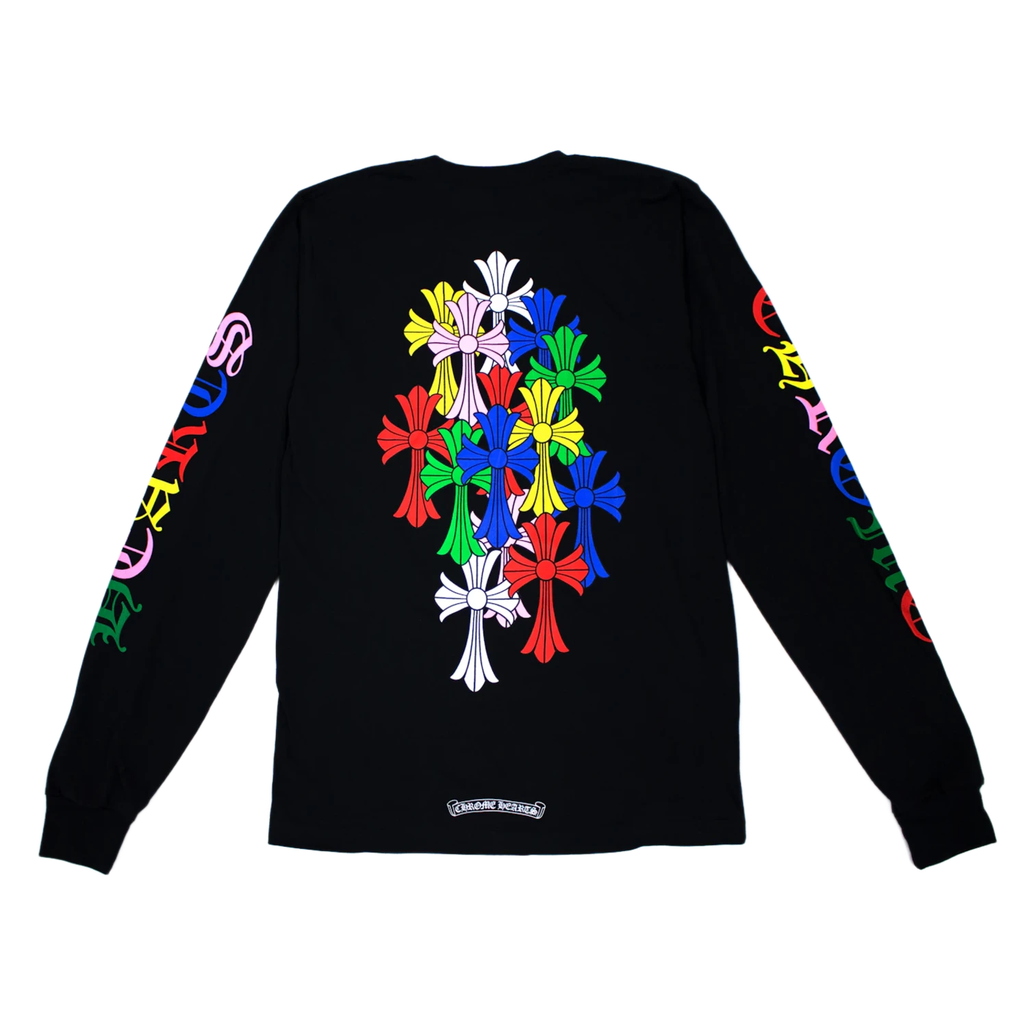 Chrome Hearts Multi Color Cross Cemetery L/S T-shirt Black