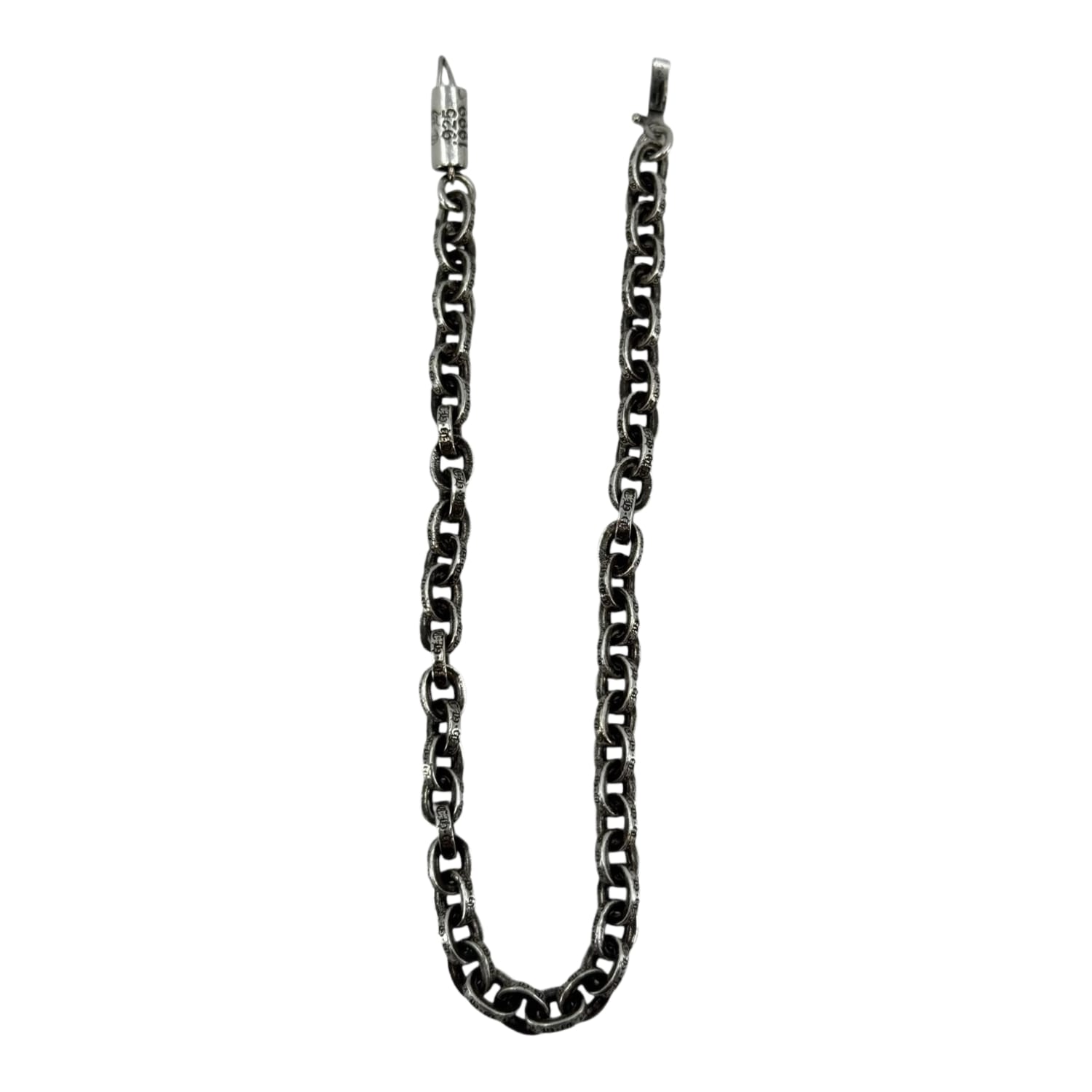 Chrome Hearts Silver Paper Chain Bracelet - 8 Inches