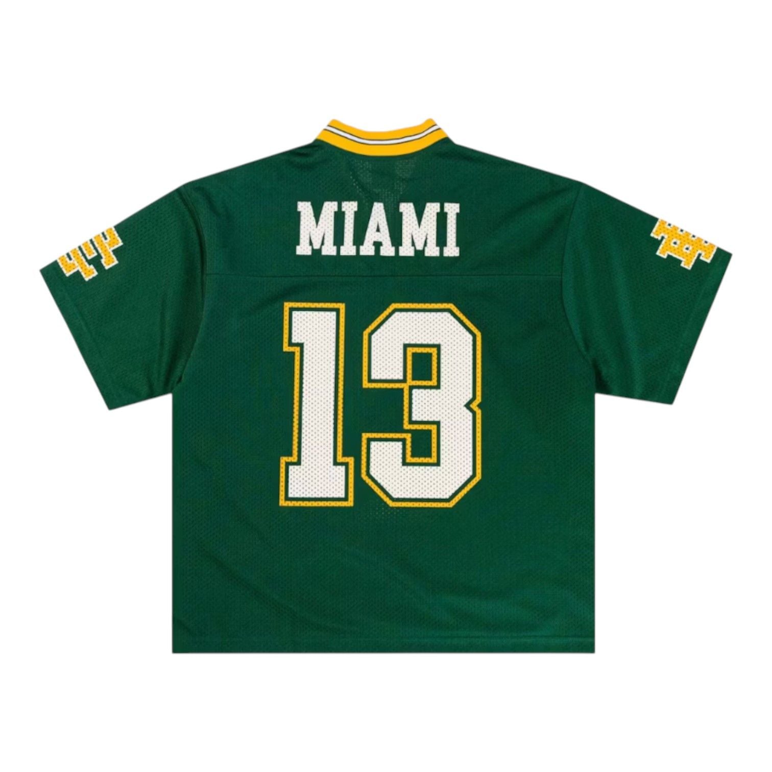 Eric Emanuel EE Miami Football Jersey Green Yellow